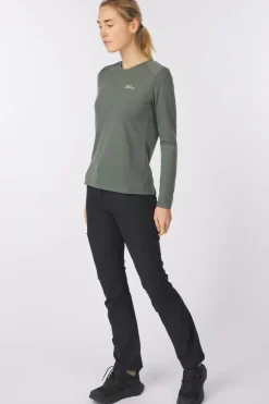 Fashion Jack Wolfskin T-Shirt Vonnan Ls T W Slate Green