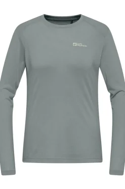 Fashion Jack Wolfskin T-Shirt Vonnan Ls T W Slate Green