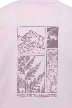 Clearance Jack Wolfskin T-Shirt Vonnan Graphic T W Explore Pale Lavender