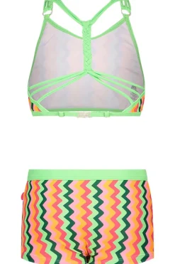 Discount Just Beach Bikini Zigzag Braid Multi Colour Zigzag