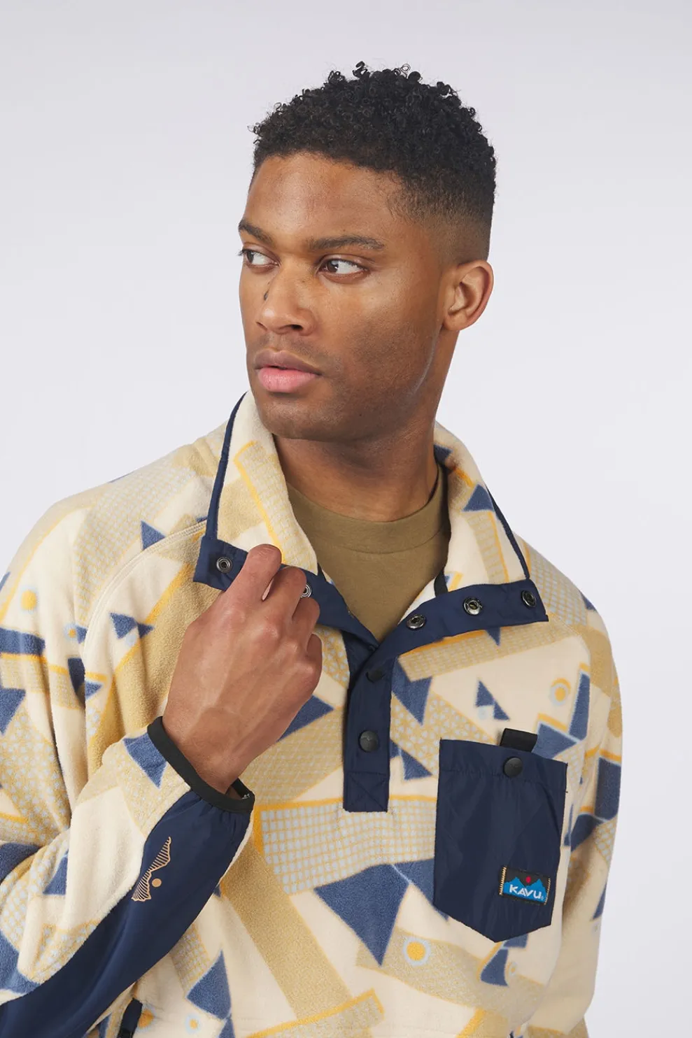 Best Kavu Trui Teannaway Pullover Patchwork Mountain