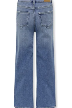 Discount Kids Only Jeans Kogmadison Blush Wide Cro37 Medium Blue Denim