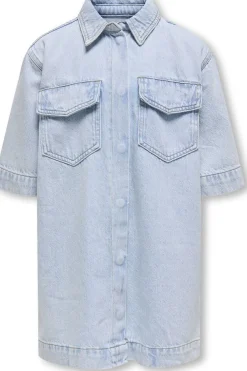 Sale Kids Only Jurk Sophie Oversize Azg Light Blue Denim