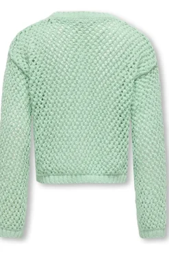 Fashion Kids Only Trui Donna Open Struc Birds Egg Green