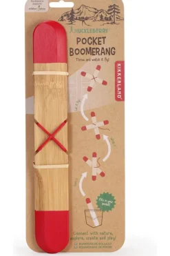Clearance Kikkerland Speelgoed Huckleberry Pocket Boomerang light brown/mid red