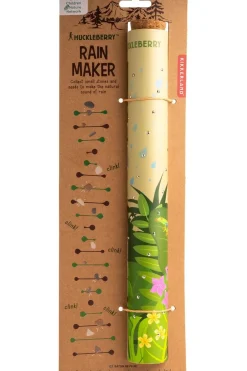 New Kikkerland Speelgoed Huckleberry Rain Maker Lichtbruin/Middengroen