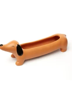 Sale Kikkerland Tuinaccessoire Daisy The Dachshund Planter mid brown