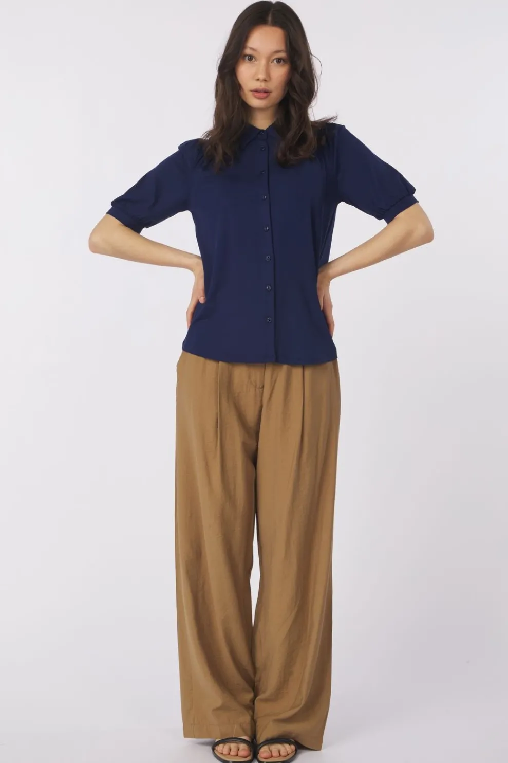 Best King Louie Hemd Carina Blouse Viscose Light Otter