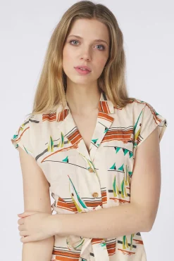 Outlet King Louie Jurk Irene Dress Antibes Cream