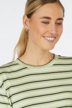 T-Shirt Boxy Tee Seaside Stripe-King Louie Hot