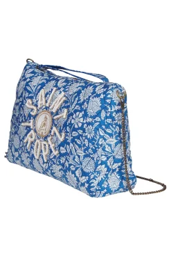 Best Kiwi Strandtas Pochette Class Perle St Tropez Indigo Blue