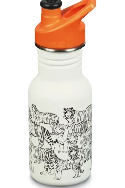 Discount Klean Kanteen Drinkfles Kid Classic Narrow 12Oz/355Ml (W/Kid Sport Cap) white/orange