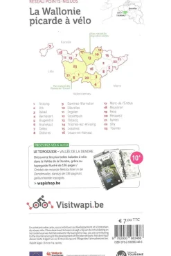 Wallonie picarde à vélo 1600 km réseau points-noeuds-Knooppunt Outlet
