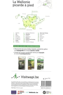 Wallonie picarde à pied NL/FR/E/D réseau points-noeuds-Knooppunt Outlet