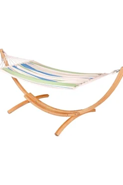 Sale La Siesta Chillounge Set Polycotton + Wooden Stand GREEN BAY