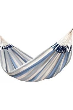 Best La Siesta Hangmat Brisa Double Light Blue/Ecru
