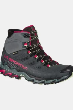 Clearance La Sportiva Wandelschoenen Ultra Raptor II Mid Leather Woman Gore-Tex Charcoal/Cerise