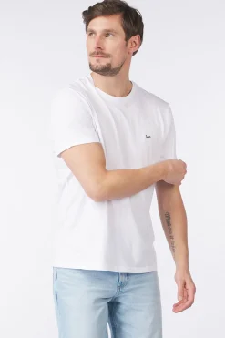 Fashion LEE T-Shirt Ss Patch Logo White-L60Ufq12