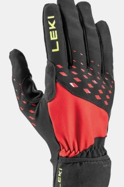Outlet Leki Handschoenen Ultra Trail Storm Black/Red/Neon-Yellow