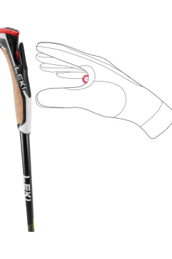 Hot Leki Wandelstok Flash Carbon mid green/black