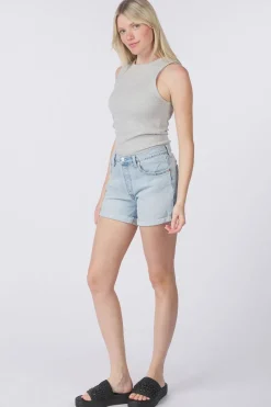 Best Levi's Short 501® Rolled Short Light Indigo - Worn In Light Grey Melange