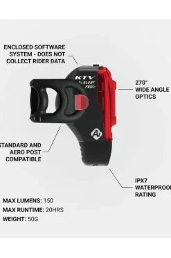 Clearance Lezyne Fietsverlichting Ktv Pro+ Ai Alert Rear Black