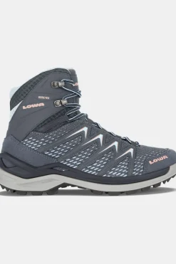 Outlet LOWA Wandelschoenen Innox Pro Gore-Tex Mid Ws Steel Blue/Salmon