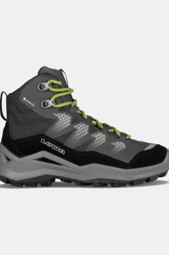 New LOWA Wandelschoenen Maddox Pro Gtx Mid Jr Black/Lime