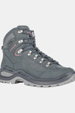 New LOWA Wandelschoenen Renegade Evo Gore-tex Mid Steelblue/Old Rose
