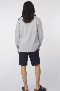 New Lyle & Scott Hemd Linen Blend Oxford Legacy Green Mercurial