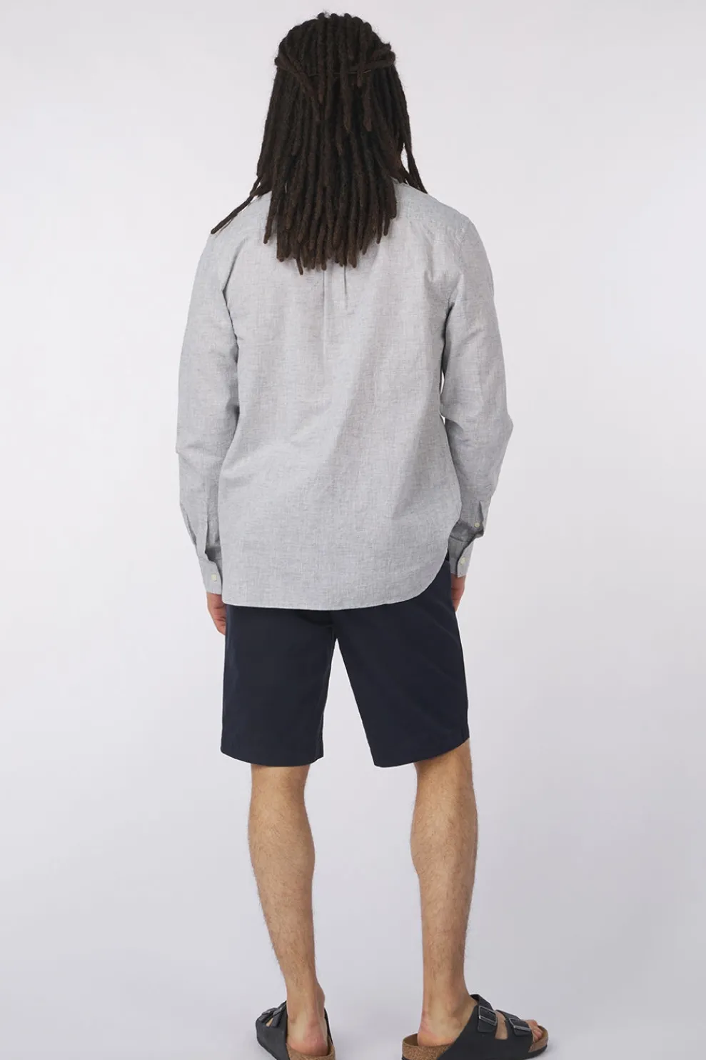 New Lyle & Scott Hemd Linen Blend Oxford Legacy Green Mercurial