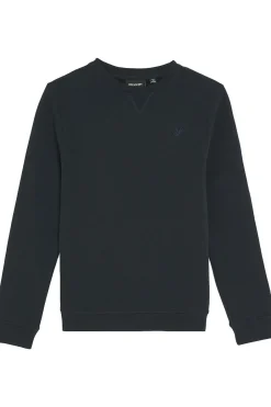 Online Lyle & Scott Trui Tonal Crew Neck Dark Navy