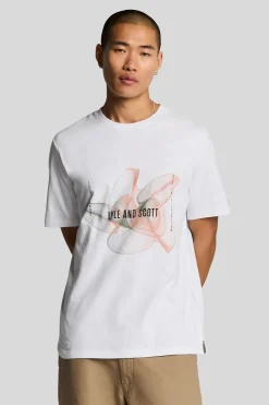 Clearance Lyle & Scott T-Shirt 3D Line Graphic Legacy Mulled Basil