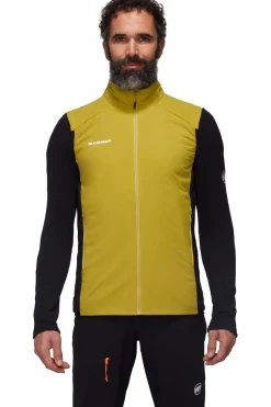 Fashion Mammut Bodywarmer Rime Light In Flex Vest Men Mustard/Black