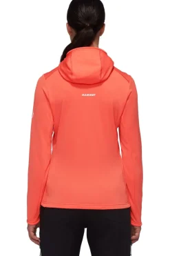 Discount Mammut Fleece Aconcagua Light Ml Hooded Jacket Women Peach