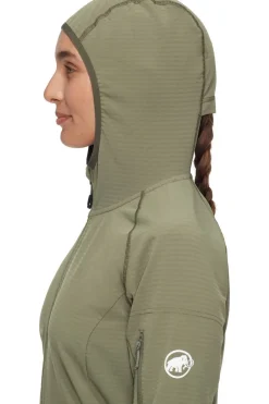 Discount Mammut Fleece Madris Light Ml Hooded Jacket mid khaki