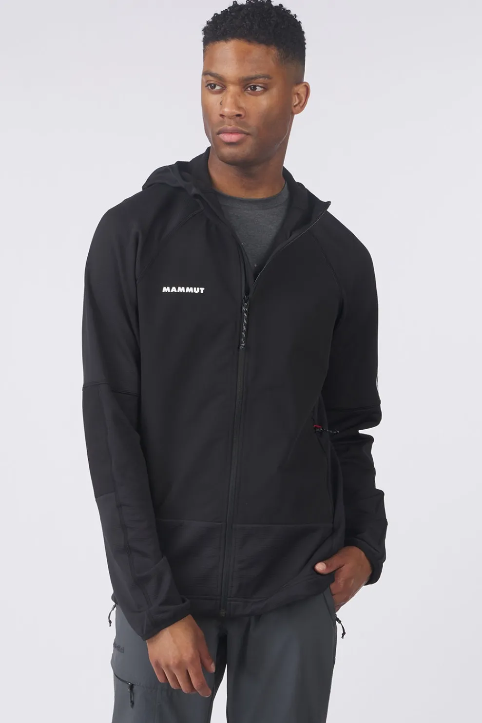 Online Mammut Fleece Massone Ml Hooded Jacket Black