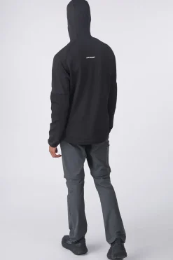 Online Mammut Fleece Massone Ml Hooded Jacket Black