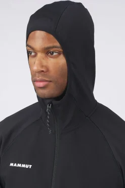 Online Mammut Fleece Massone Ml Hooded Jacket Black