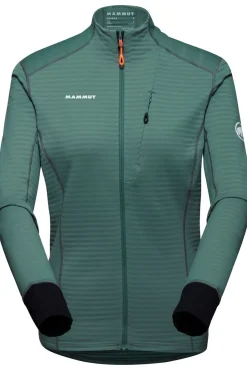 Outlet Mammut Fleece Taiss Light Ml Jacket Women Dark Jade-Black