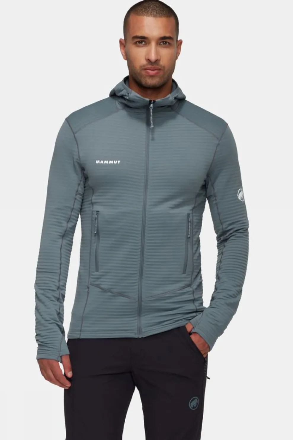 New Mammut Fleece Taiss Light Ml Hooded Jacket Men Strata