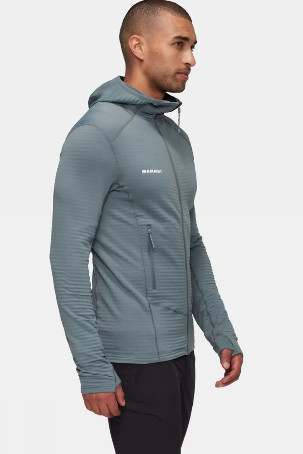 New Mammut Fleece Taiss Light Ml Hooded Jacket Men Strata