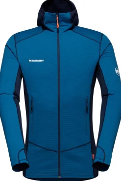 Discount Mammut Fleece Taiss Light Ml Hooded Jacket Men Deep Ice-Marine