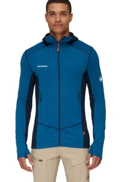 Discount Mammut Fleece Taiss Light Ml Hooded Jacket Men Deep Ice-Marine