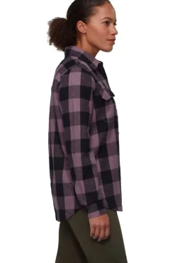 Fashion Mammut Hemd Tamaro Longsleeve Shirt Women Aubergine/Black