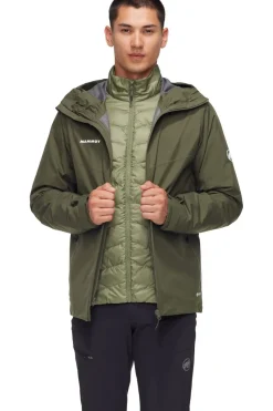 Outlet Mammut 3-In-1 Jas Convey 3 In 1 Hs Hooded Jacket Men dark khaki/mid khaki