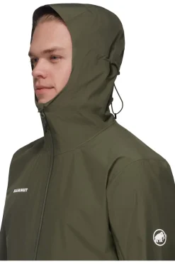 Best Mammut Regenjas Alto Light Hs Hooded Jacket Men dark khaki