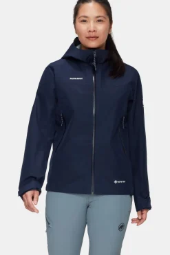 Clearance Mammut Regenjas Crater Light Hs Hooded Jacket Marine