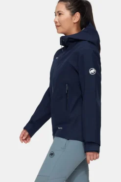 Clearance Mammut Regenjas Crater Light Hs Hooded Jacket Marine