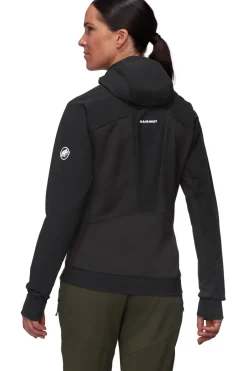 Clearance Mammut Softshell Aenergy So Hybrid Hooded Jacket Women Black